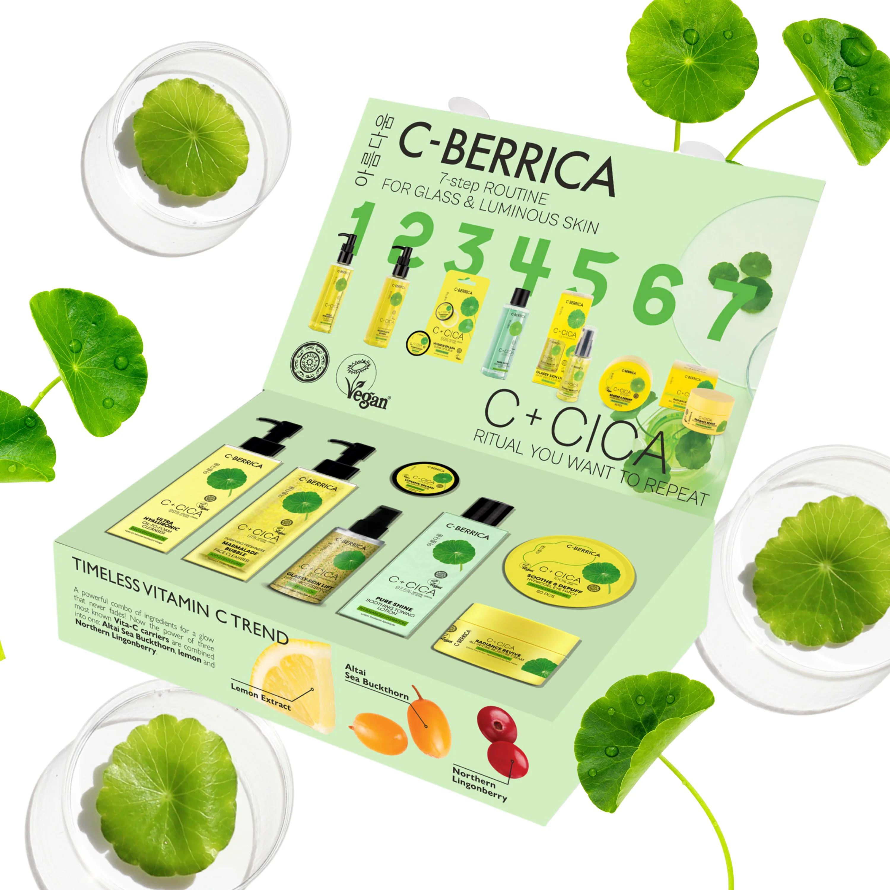 C+Cica C-Berrica 7-Step Routine For Glass & Luminous Skin (7pcs) - Image 8