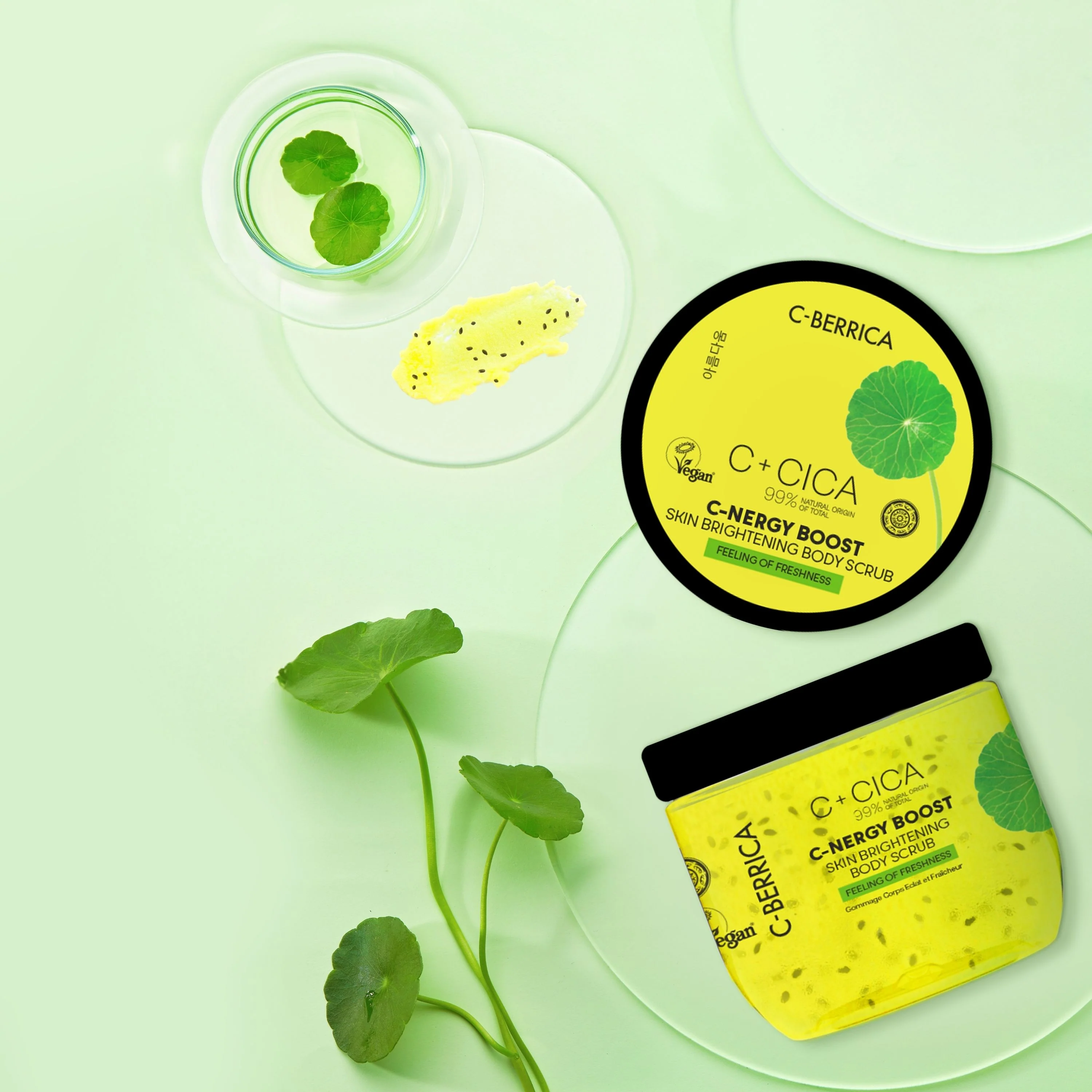 C+CICA C-BERRICA C-ENERGY BOOST SKIN BRIGHTENING BODY SCRUB - feeling of freshness. (200ml) - Image 3