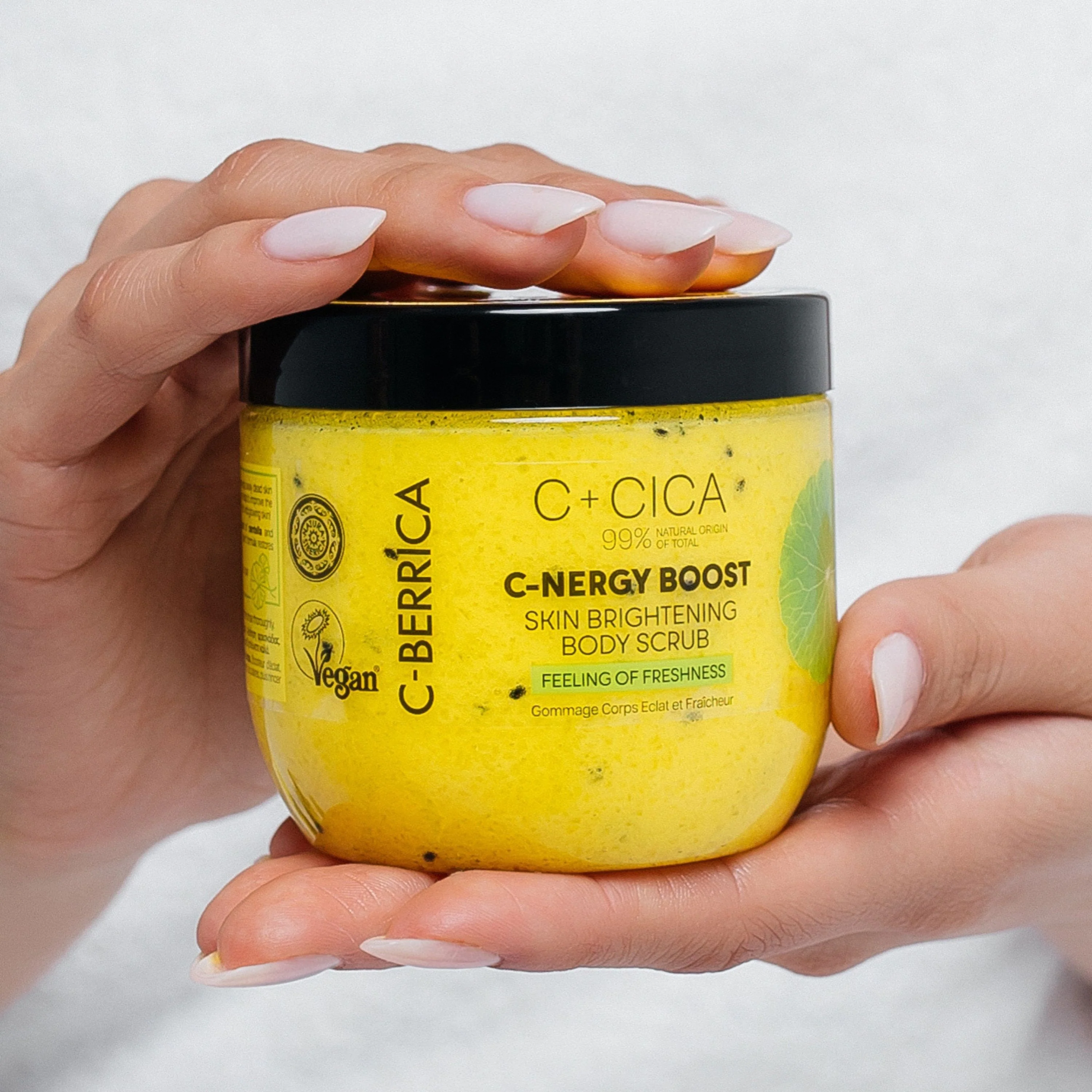 C+CICA C-BERRICA C-ENERGY BOOST SKIN BRIGHTENING BODY SCRUB - feeling of freshness. (200ml) - Image 8