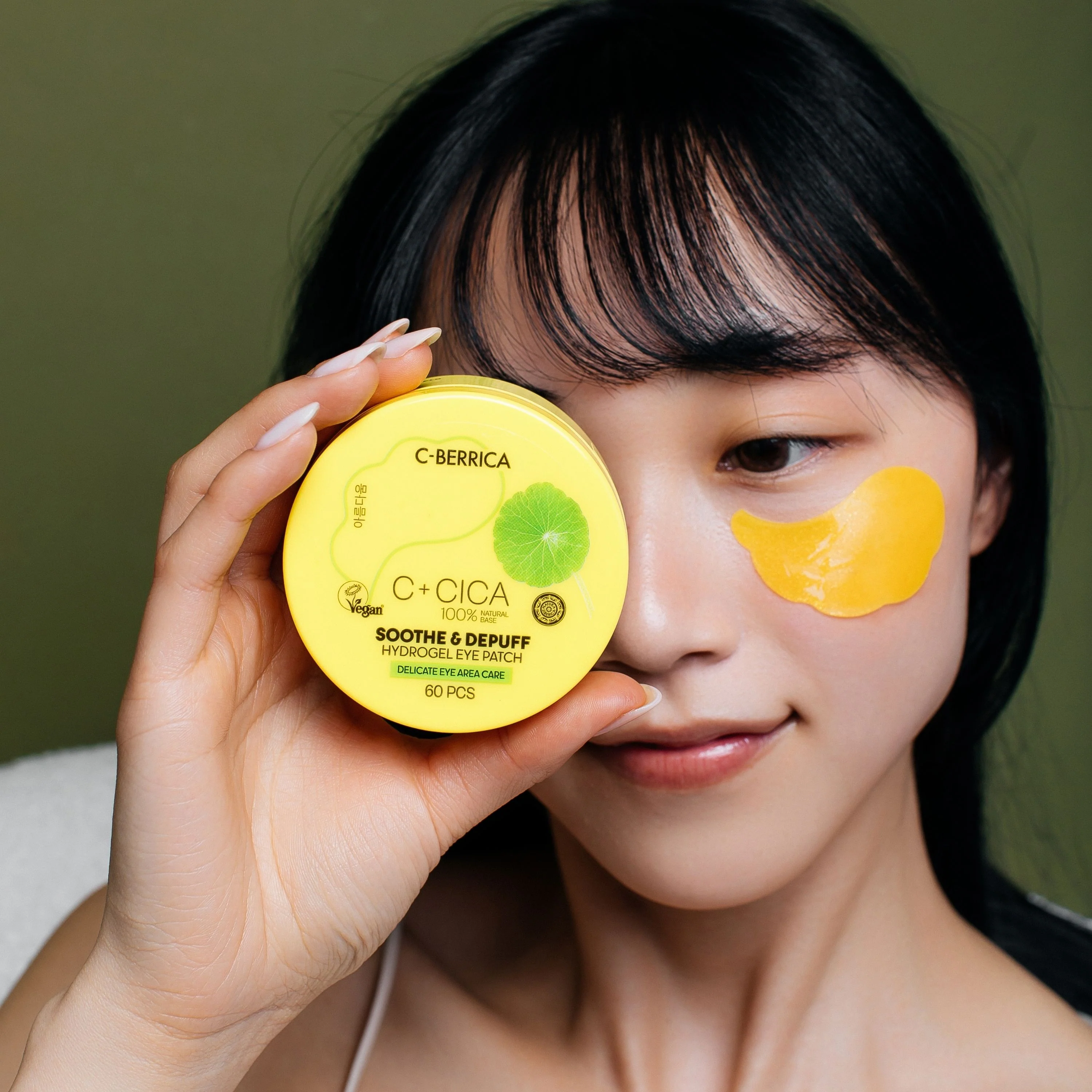 C+CICA C-BERRICA SOOTH & DEPUFF HYDROGEL EYE PATCH - delicate eye area care. (60pcs) - Image 8