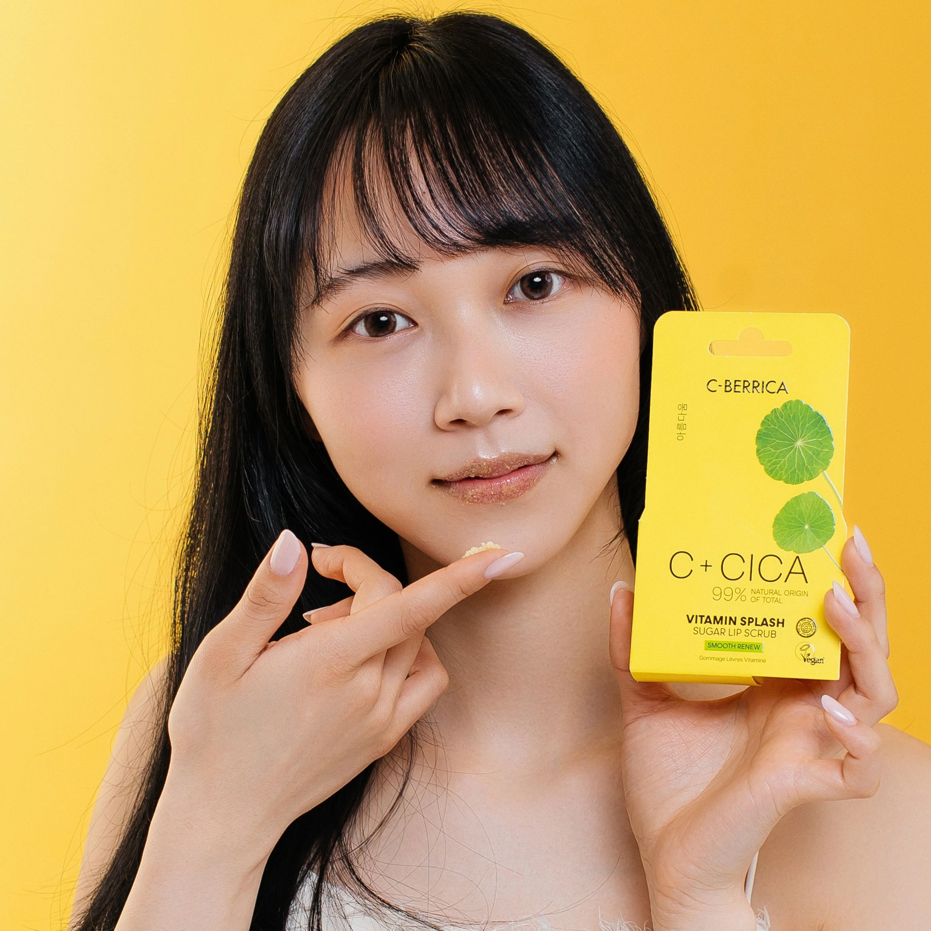 C+CICA C-BERRICA VITAMIN SPLASH SUGAR RENEW LIP SCRUB - smooth renew. (10ml) - Image 7