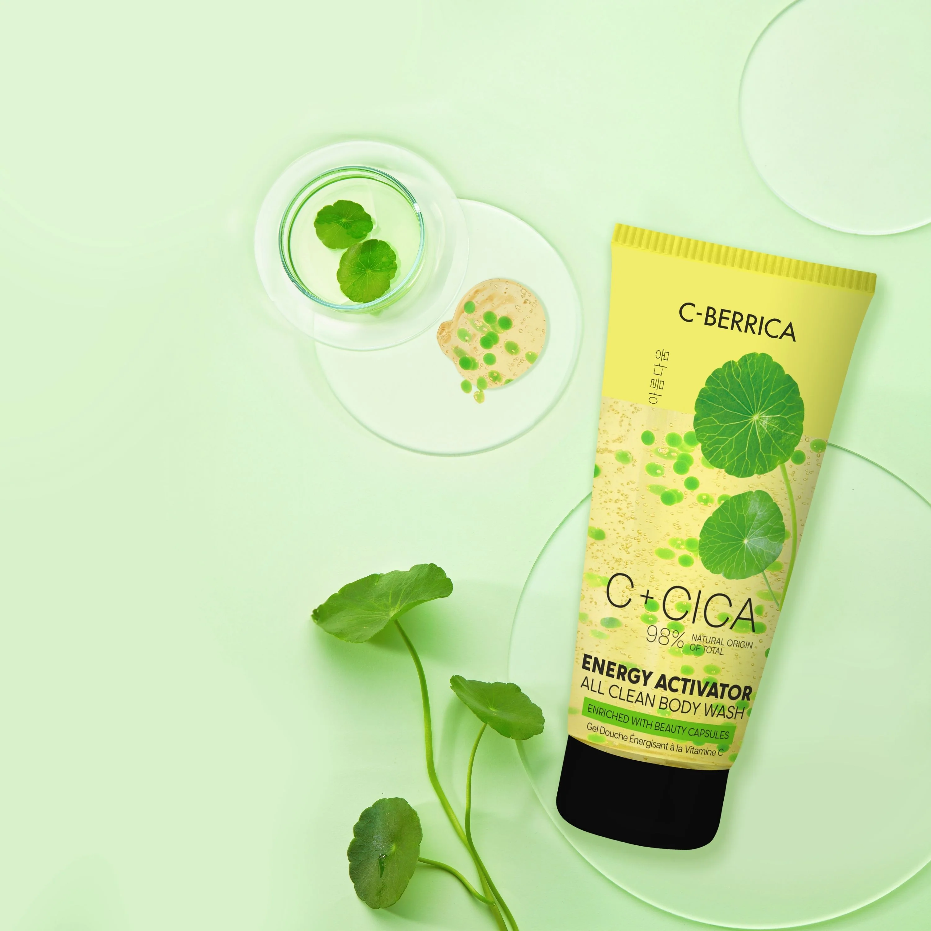 C+CICA C-BERRICA ENERGY ACTIVATOR ALL CLEAN BODY WASH - enriched with beauty capsules. (200ml) - Image 3