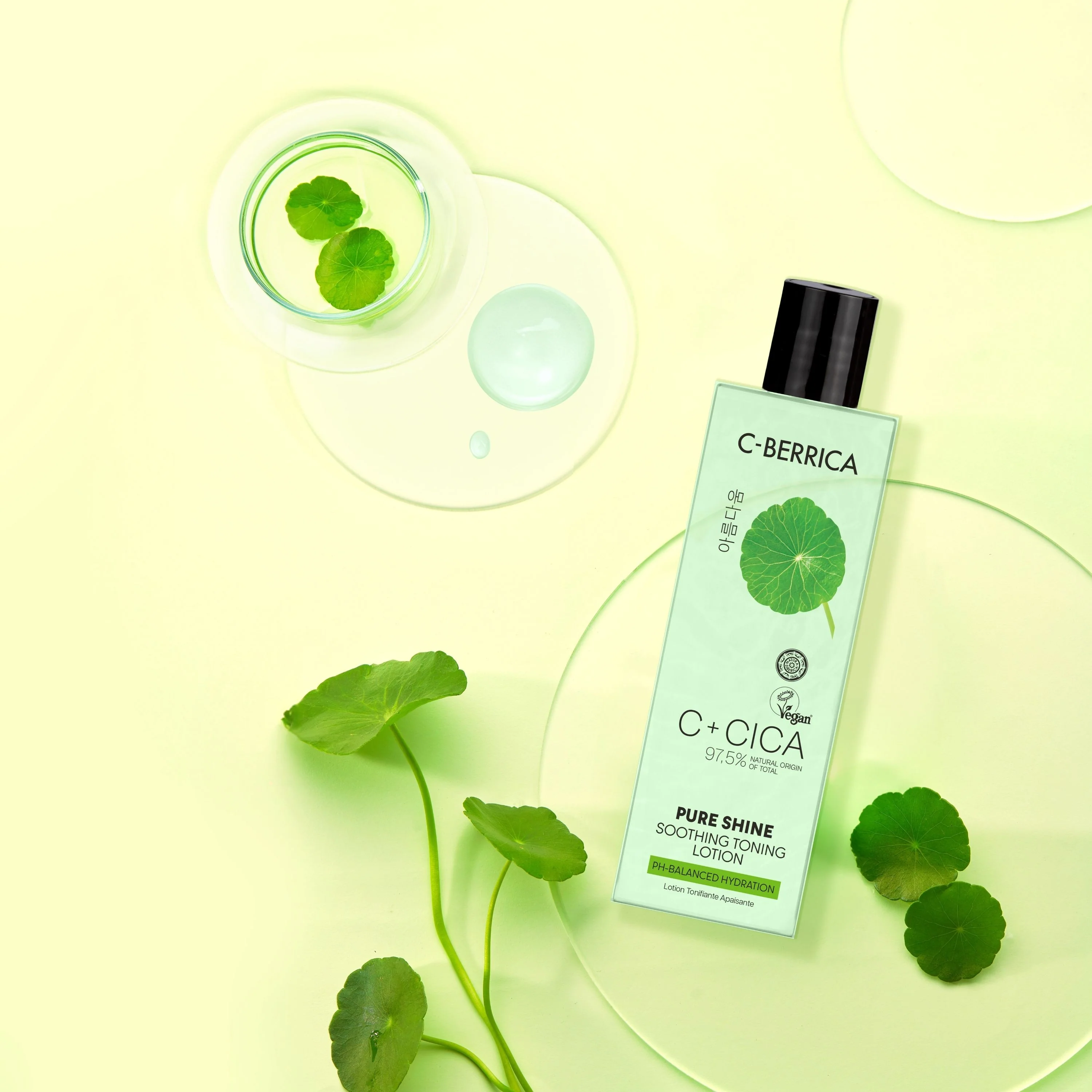 C+CICA C-BERRICA PURE SHINE SOOTHING TONING LOTION - pH-balanced hydration. (150ml) - Image 3