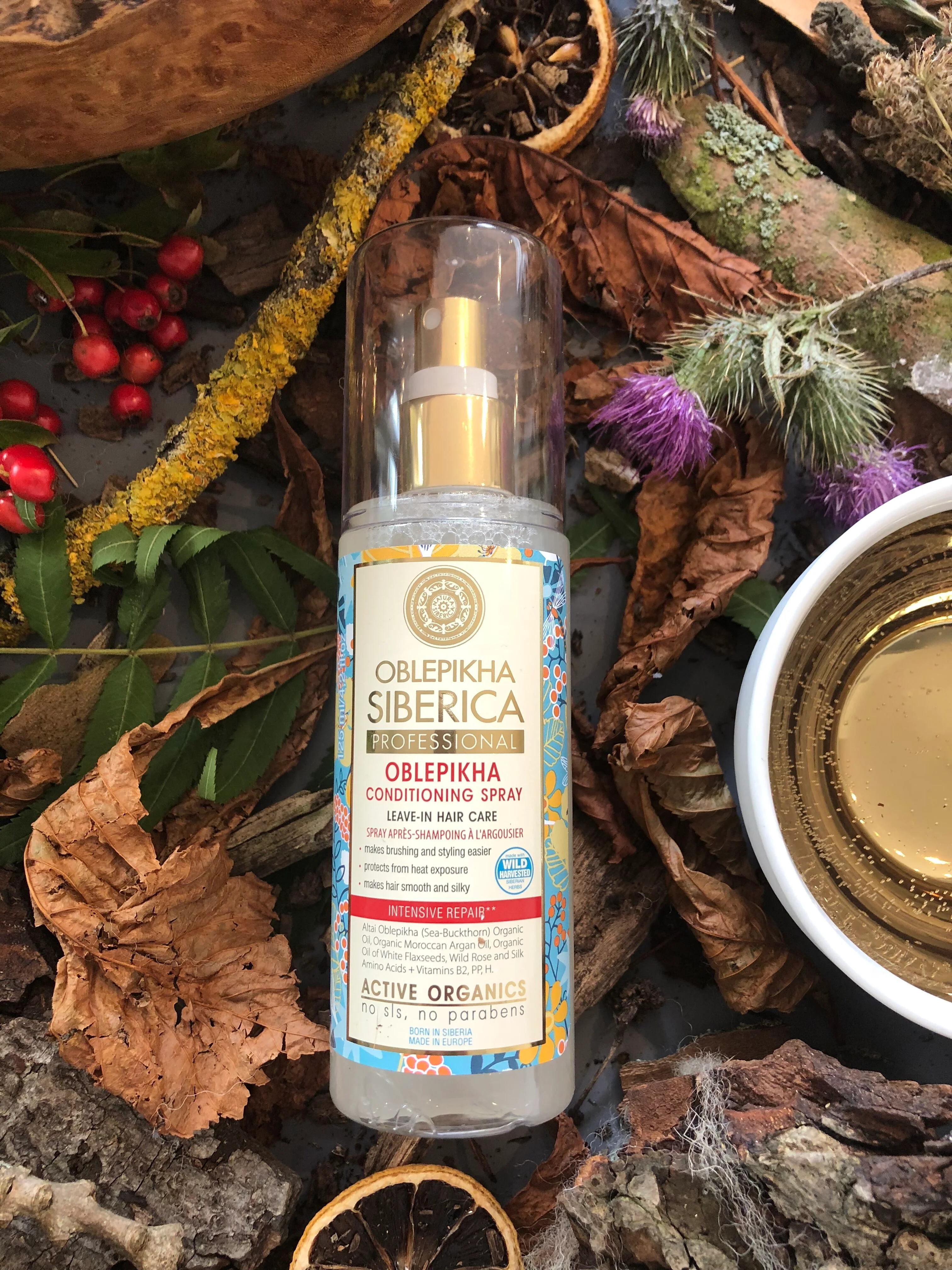 Conditioning Spray with Organic Oblepikha Hydrolate, 125 ml - Image 3