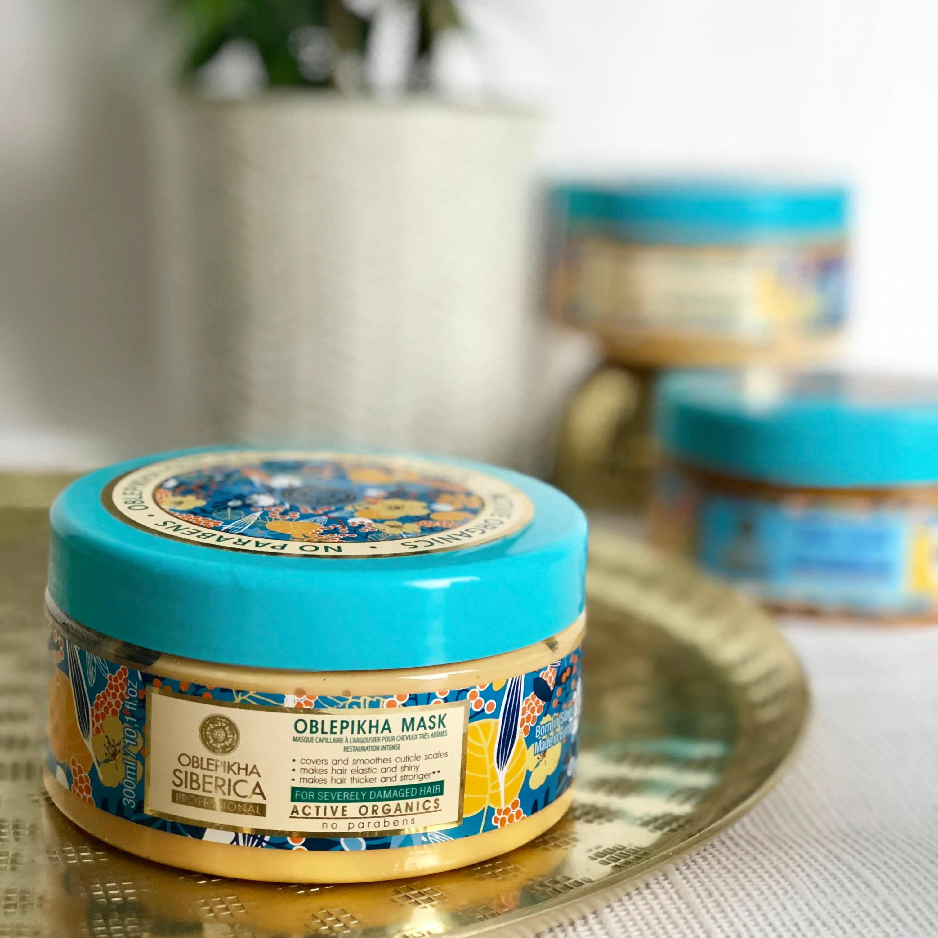 Hair Mask with Organic Oblepikha Hydrolate for Severely Damaged Hair, 300 ml - Image 3