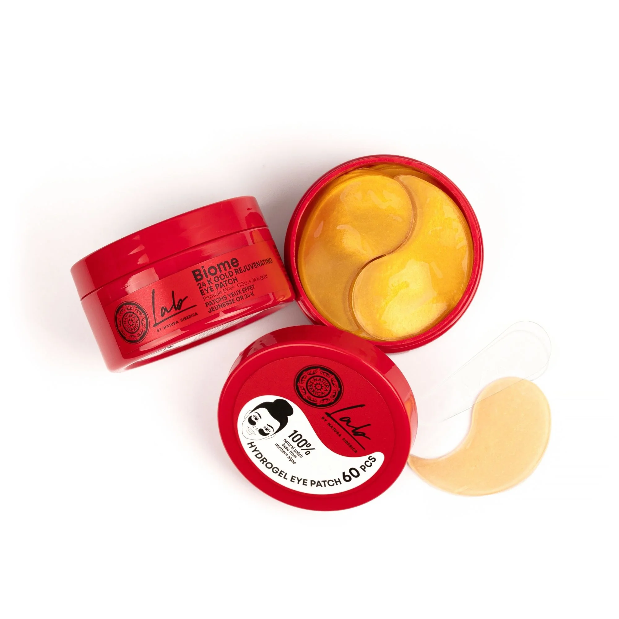 Lab by Natura Siberica Biome. 24K Gold Rejuvenating Eye Patch Eye Patch, 60 pcs - Image 6