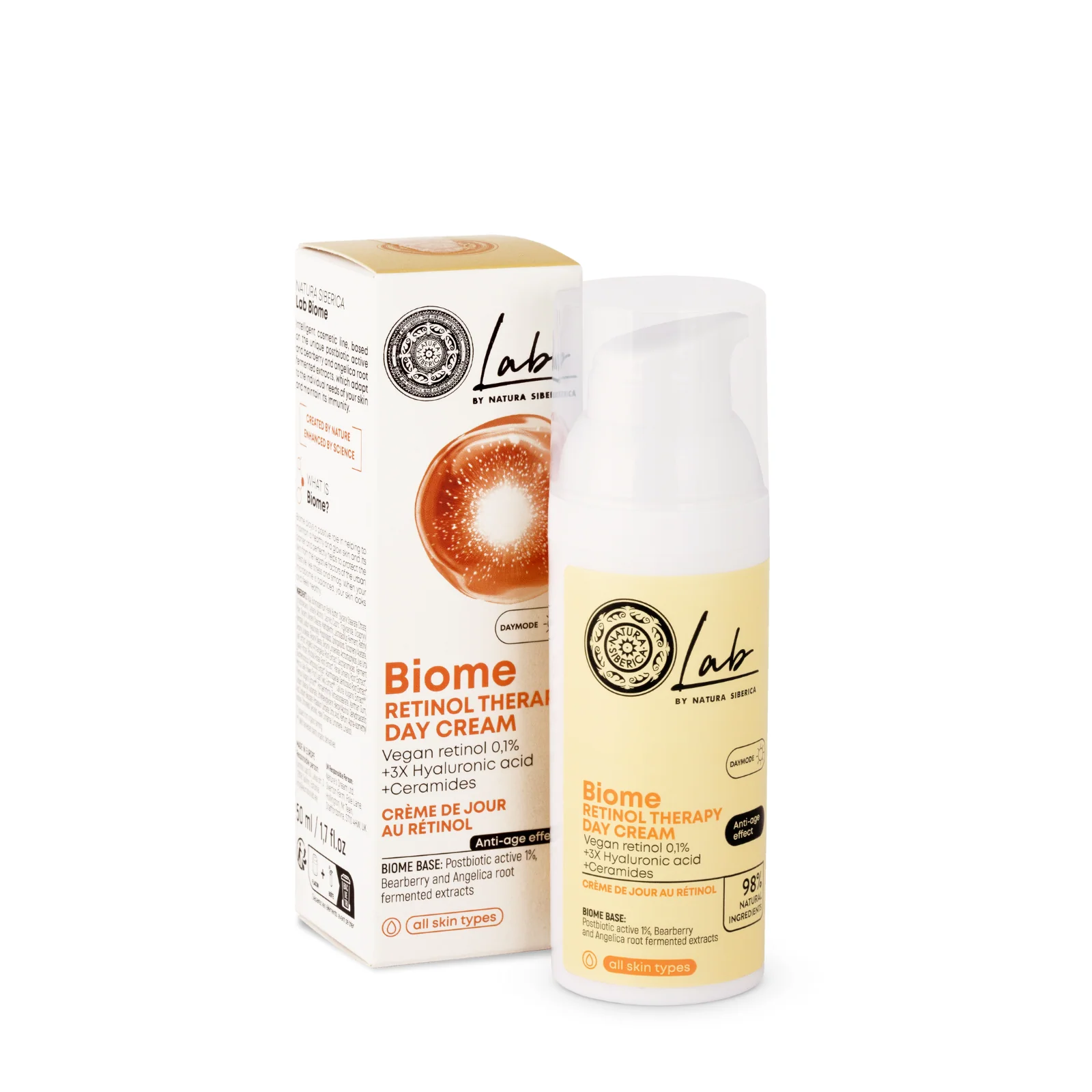 Lab by Natura Siberica Biome Retinol Therapy Day Face Cream, 50 ml - Image 3