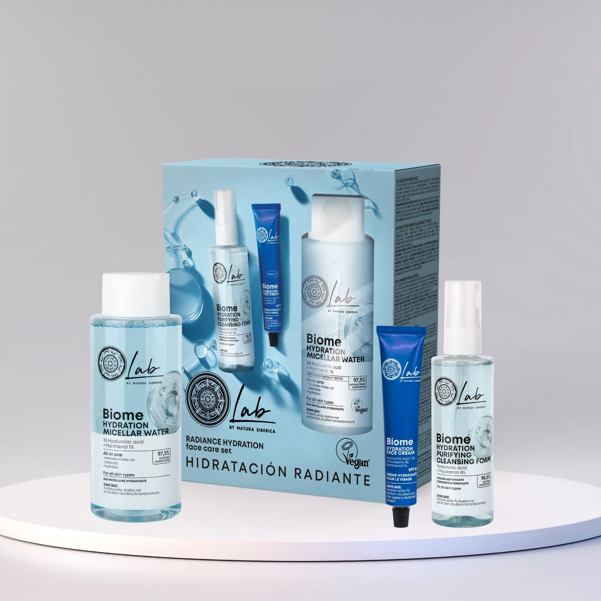 Natura Siberica Lab by NS Biome Hydration & Glow Face Care Set. 400ml/200ml/50ml - Image 4