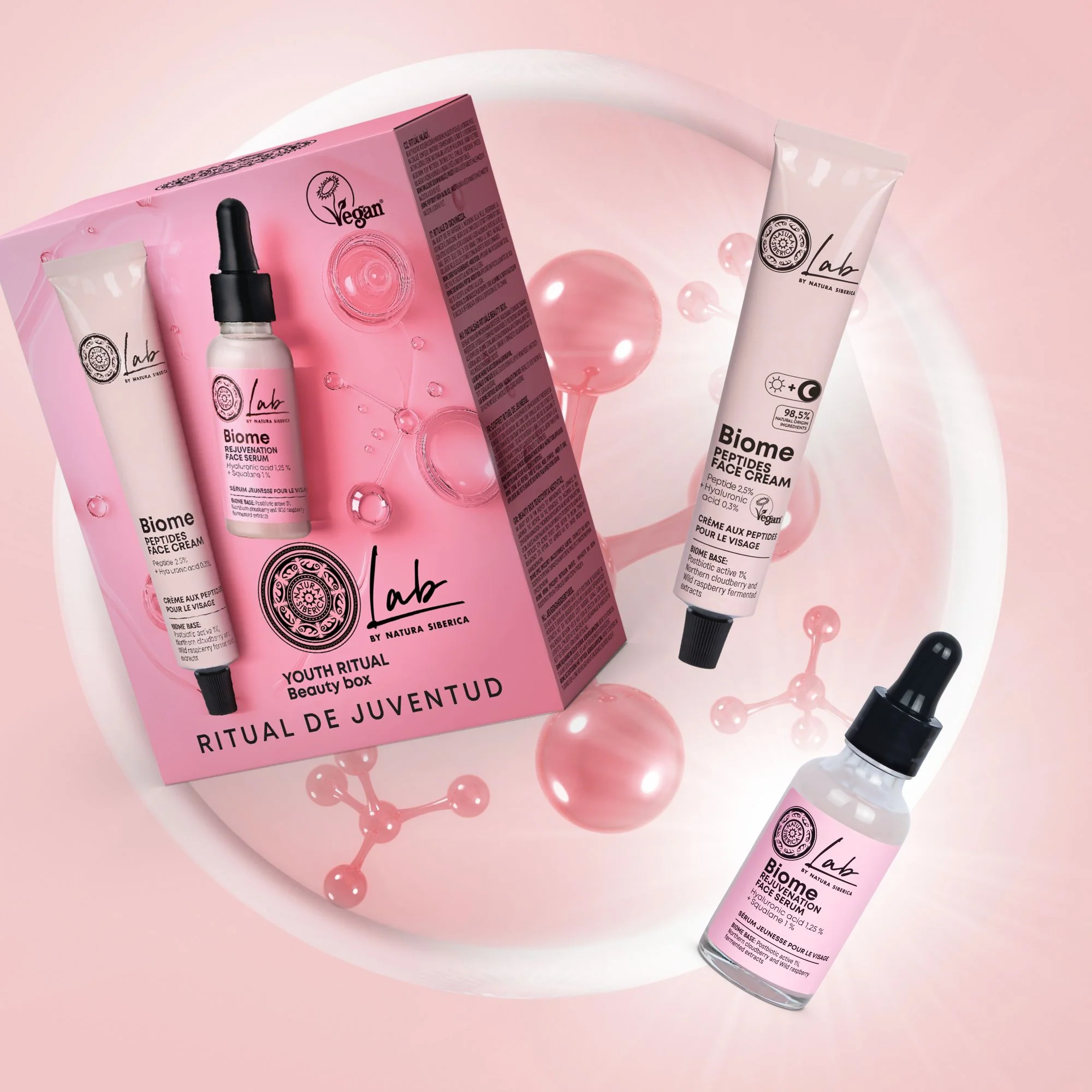 Natura Siberica Lab by NS Biome Youth Ritual Beauty Box. 50ml/30ml - Image 4
