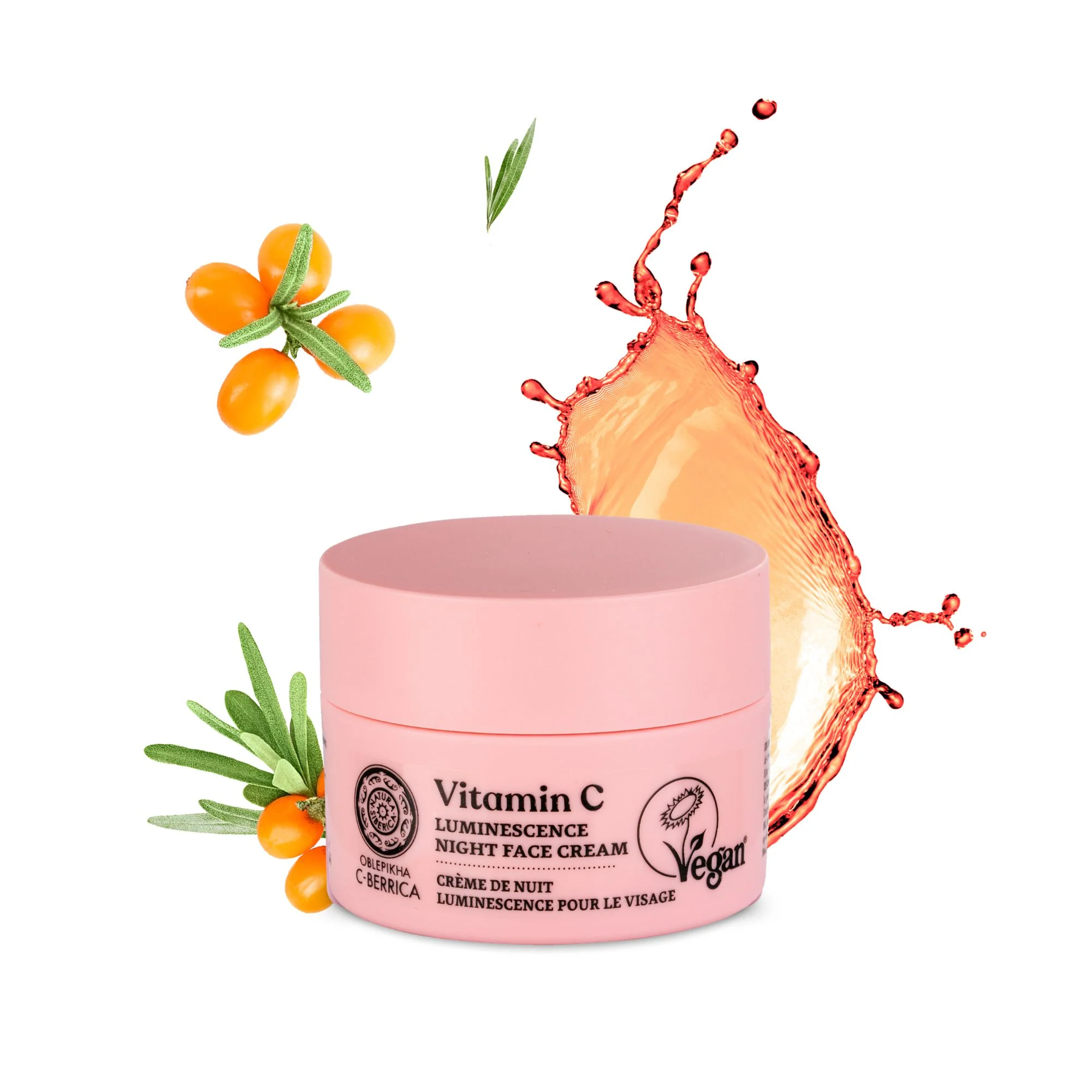 Oblepikha C-Berrica  Luminescence Night Face Cream (50ml) - Image 2