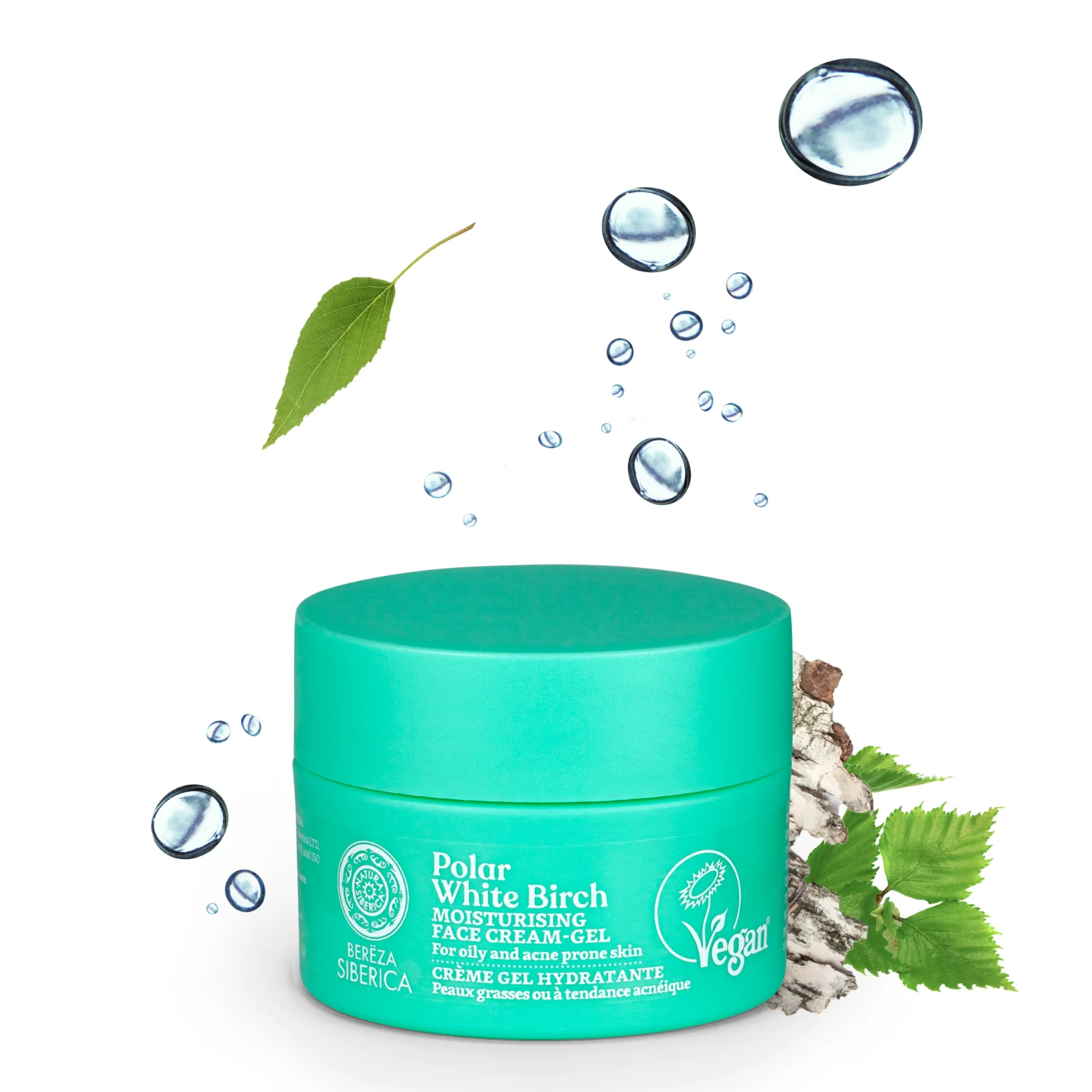 Polar White Birch Moisturizing Face Cream-Gel, for oily & acne prone skin 50 ml - Image 3