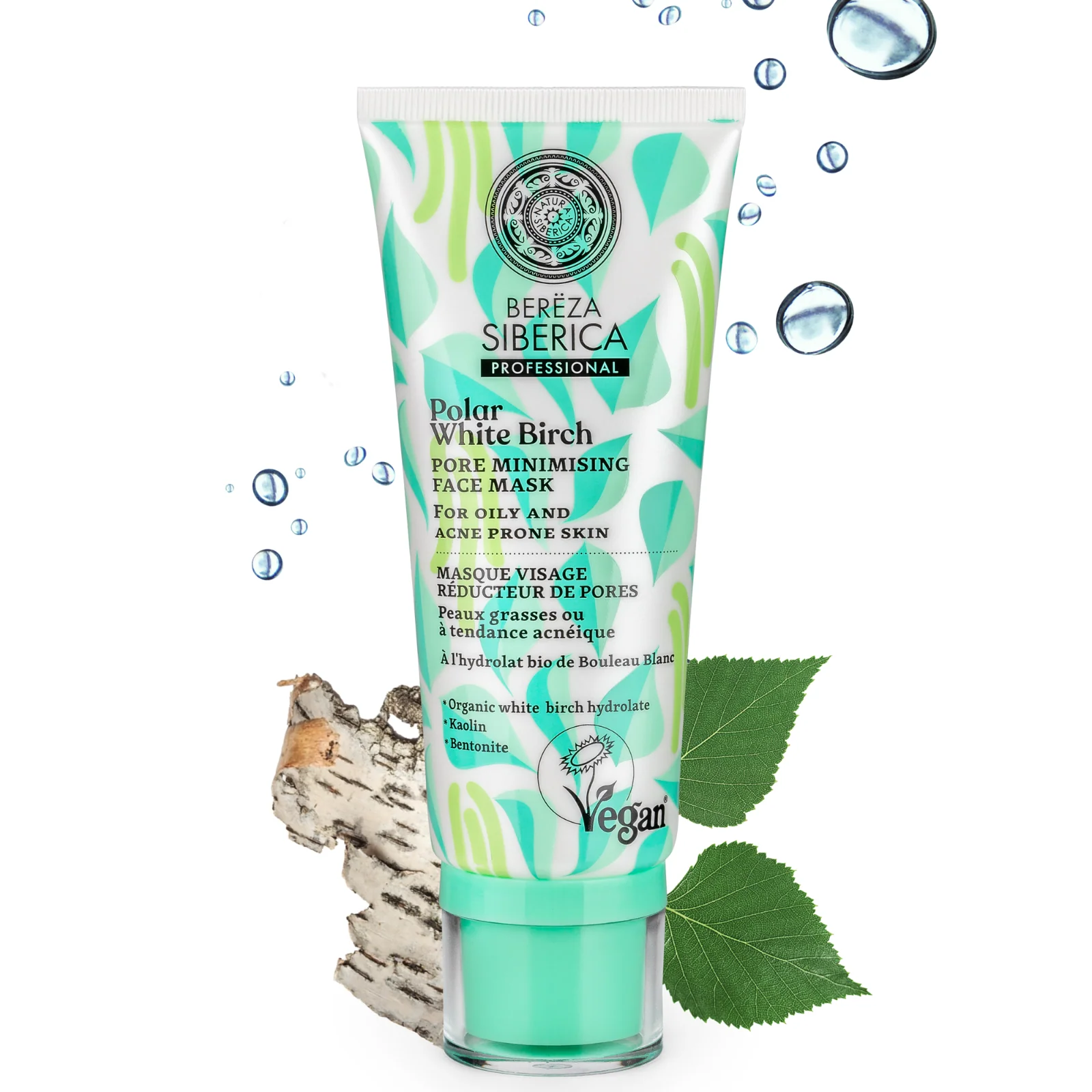 Polar White Birch Pore Minimising Face Mask, for oily & acne prone skin 100 ml - Image 3